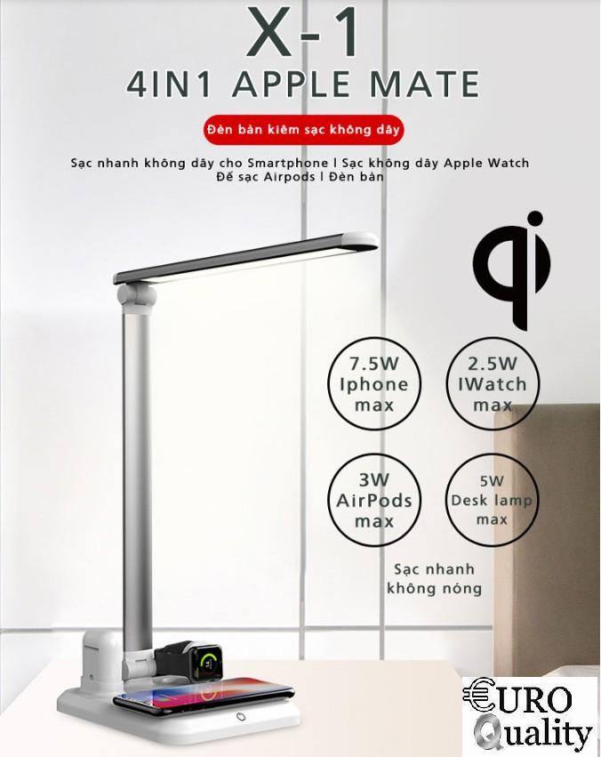Euro Quality Đèn bàn X1 kiêm đế sạc đa năng