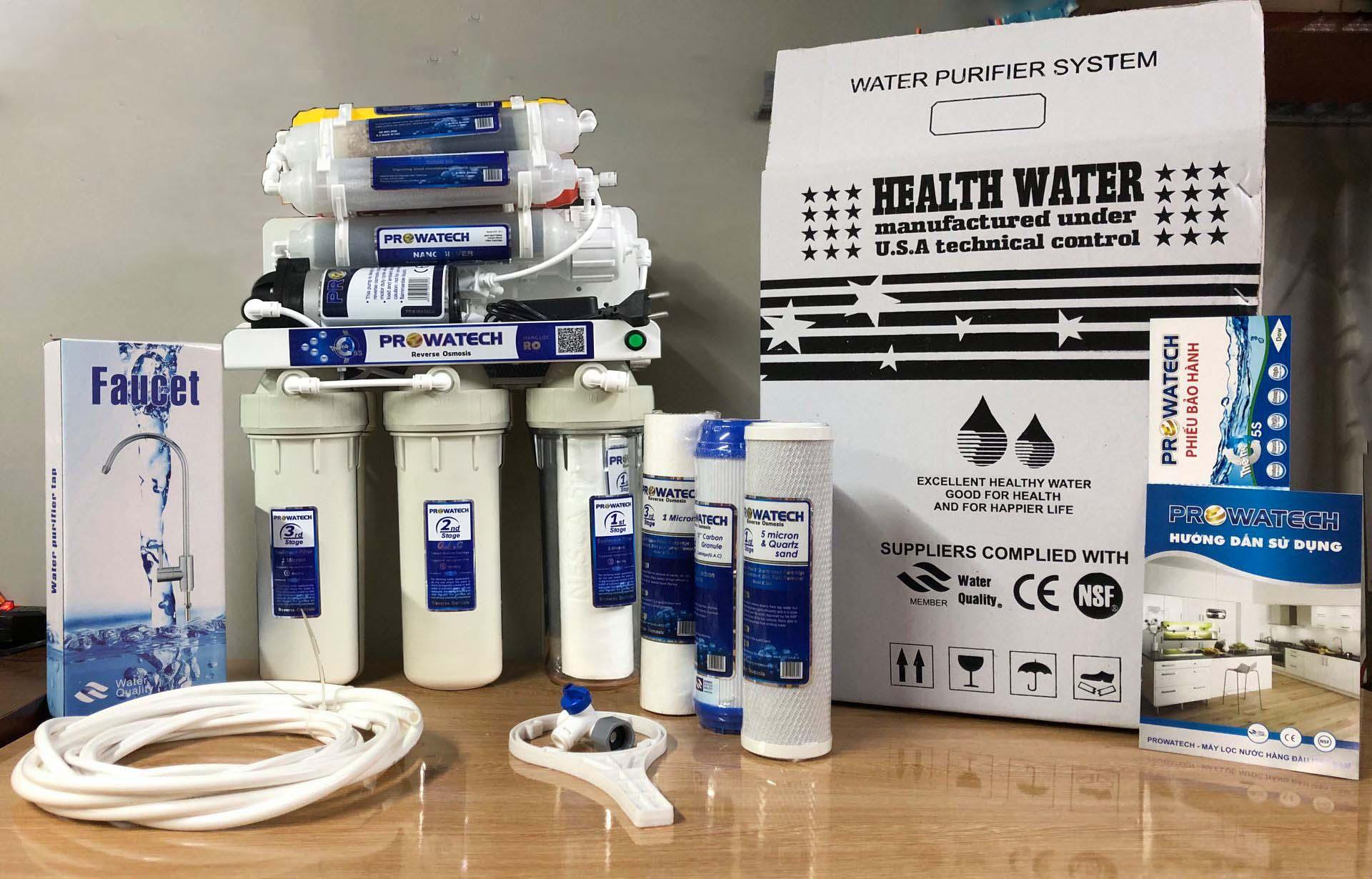 Máy lọc nước RO lắp âm chậu rửa chén 7 cấp