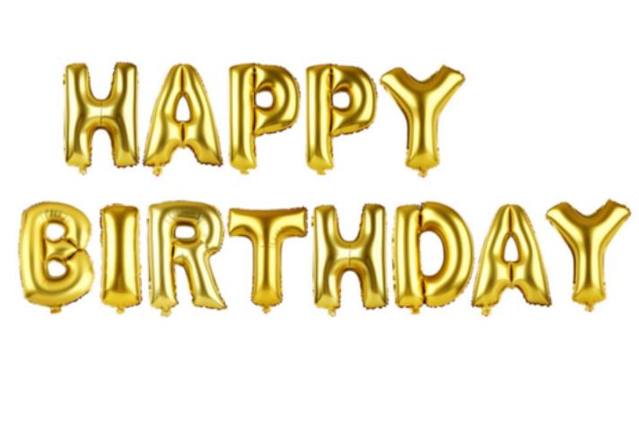 Bóng chữ HAPPY BIRTHDAY nhiều mẫu trang trí sinh nhật