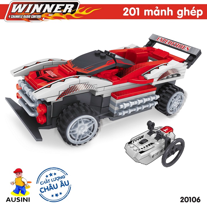 Đồ chơi lắp ráp Ausini - Mô hình Xe đua điều khiển từ xa