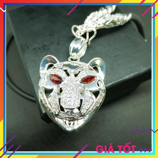 Dây chuyền bạc thái, bạc ý 925 , dây chuyền phong thủy, dây chuyền mặt khiên đính đá cao cấp, dây chuyền khóa rồng, vòng cổ nam đẹp
