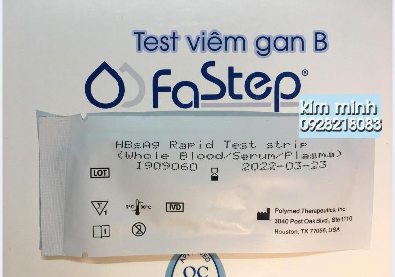 Test nhanh viêm gan B Fastep (HBsAg) nhập khẩu