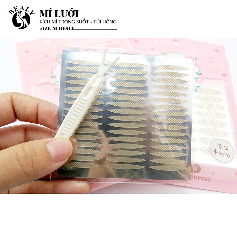 MÍ LƯỚI KÍCH MÍ TRONG SUỐT TÚI HỒNG SIZE M