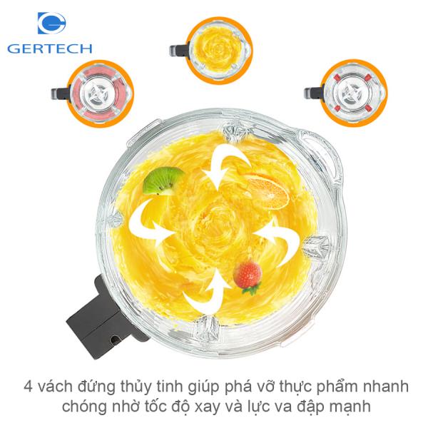 Máy xay nấu sữa hạt và trái cây Gertech