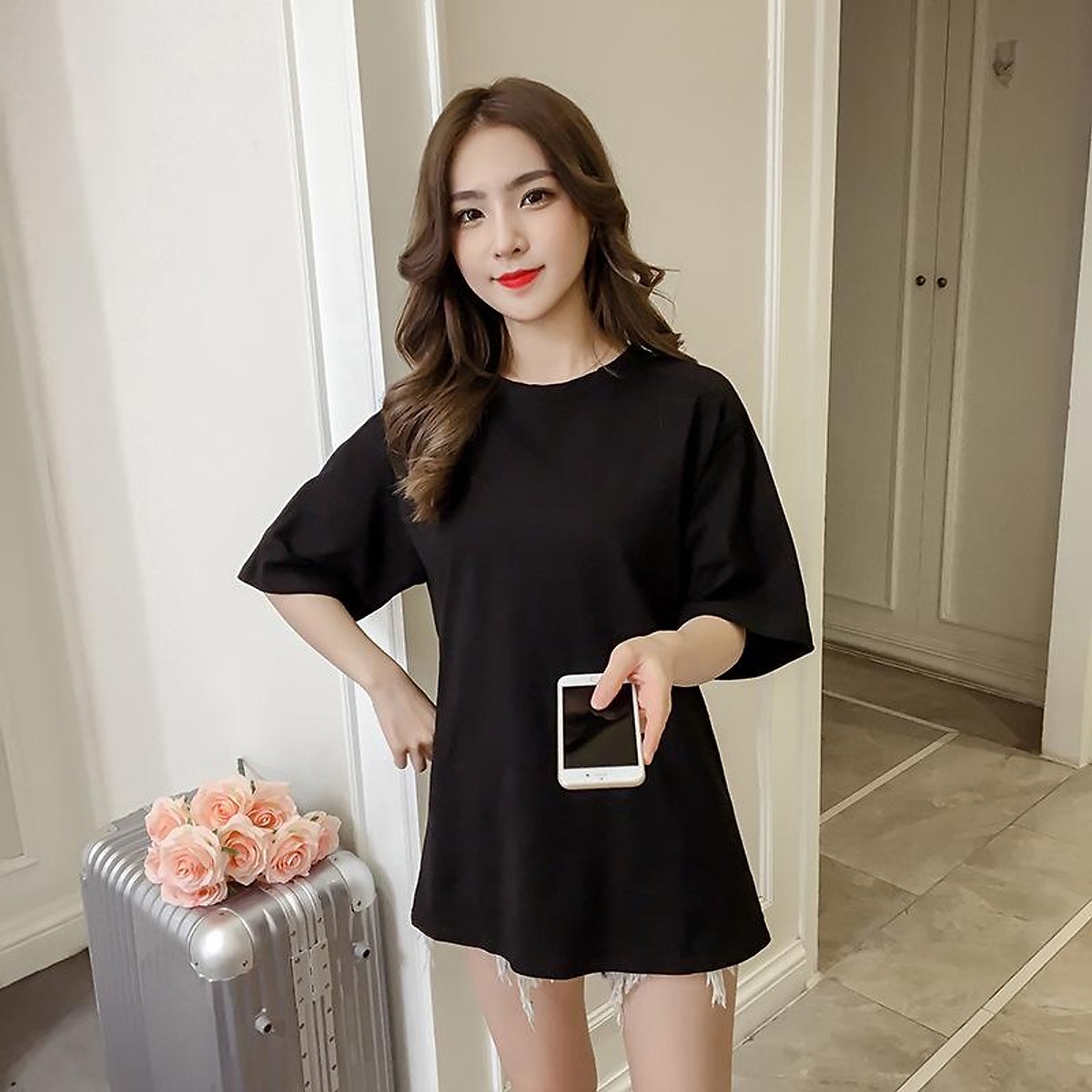 [HCM]ÁO THUN NỮ TRƠN THỜI TRANG VẢI ĐẸP