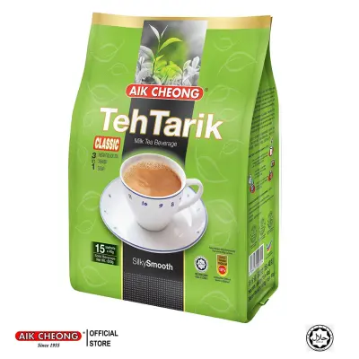 [Chính hãng] Trà Sữa Vị Cổ Điển Aik Cheong Teh Tarik Classic 3 In 1 (15 Gói x 40g) - nhập khẩu từ Malaysia