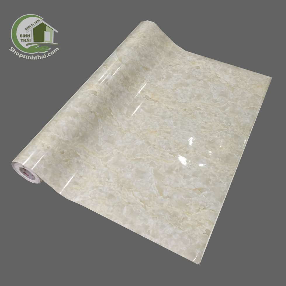 [HCM]Giấy Dán Tường Đá Hoa Cương Màu Kem - [ 50cm x Khổ 120cm ] Có Sẵn Keo