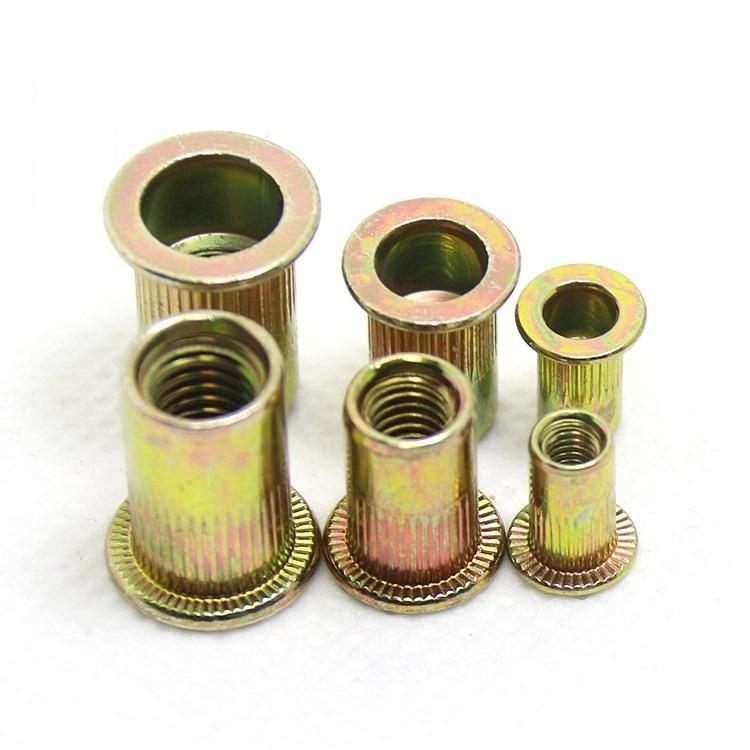 Combo 100c ốc tán rút m6 thép mạ