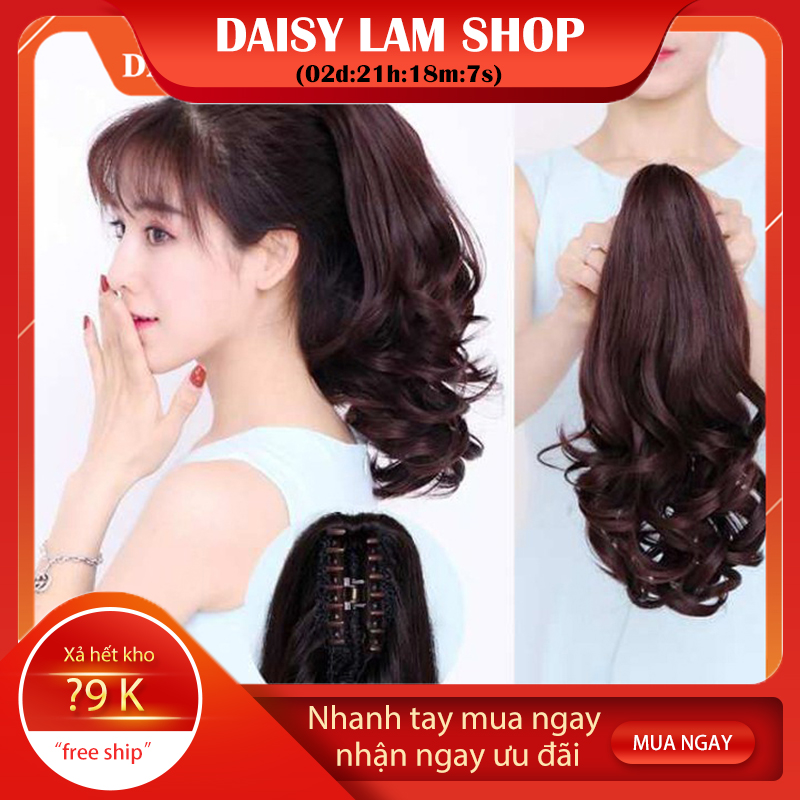 [HCM]NGOẠM TÓC GIẢ DẠNG KẸP GẮP XOĂN