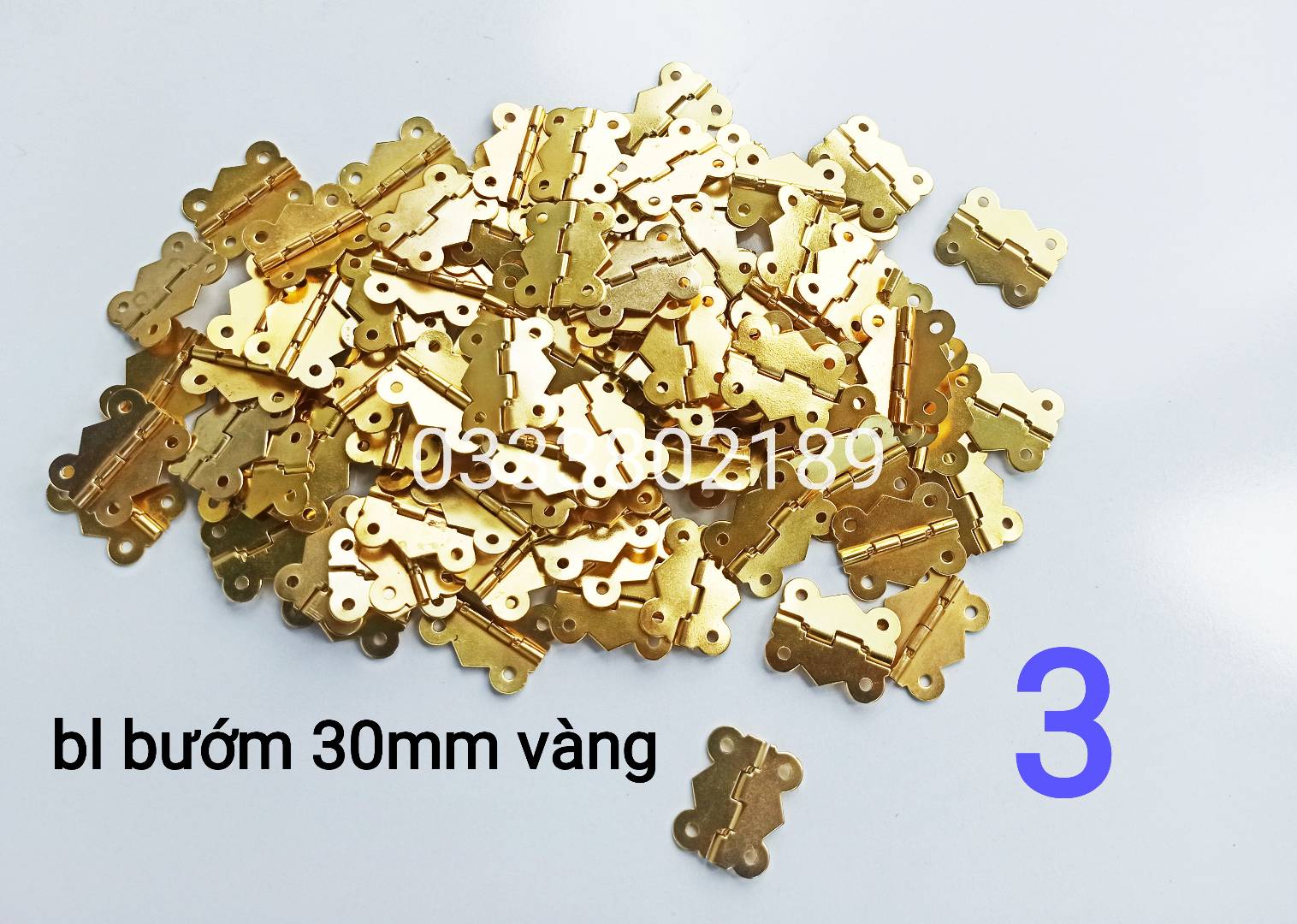 [Hcm]Set of 10 Mini Hinges.
