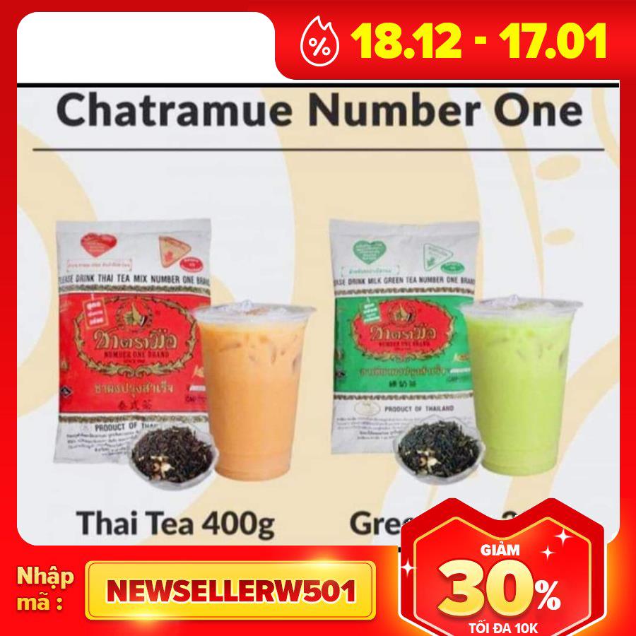 Bột trà Thái xanh - đỏ Chatramue Brand 54k/ gói 200gr-400gr(Xanh- 200gr)