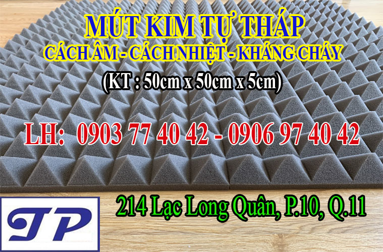 Mút kim tự tháp tiêu âm, cách âm, kháng cháy