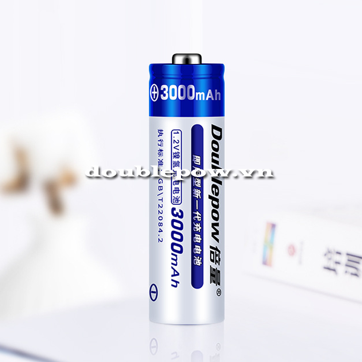 Pin tiểu sạc Doublepow AA 3000mAh dung lượng thật