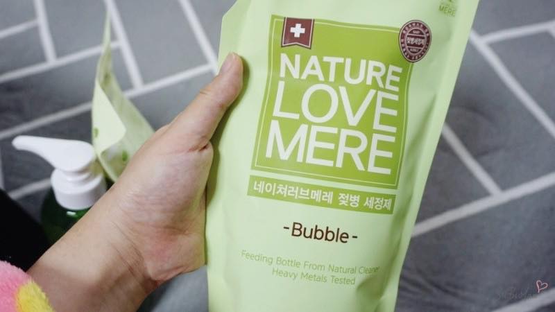 Nước rửa bình sữa tạo bọt Nature Love Mere túi 500ml