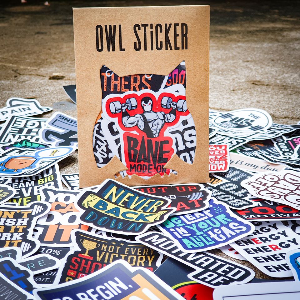 [HCM]Bộ hình dán sticker pvc GYM - ĐỘNG LỰC - MOTIVATED - SLOGAN chống nước cao cấp