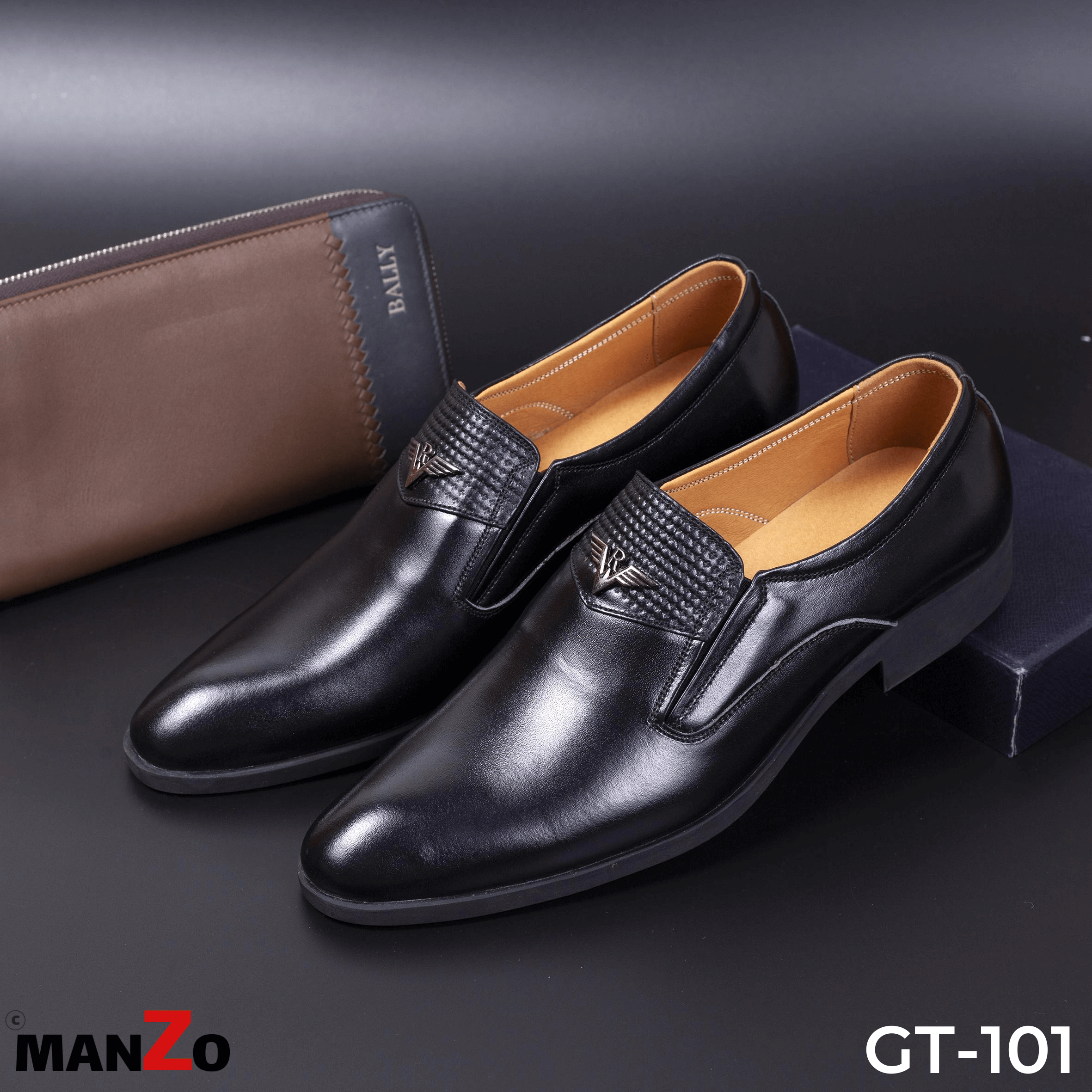Giày da nam công sở cao cấp MANZO - Bảo hành 12 tháng - GT 101