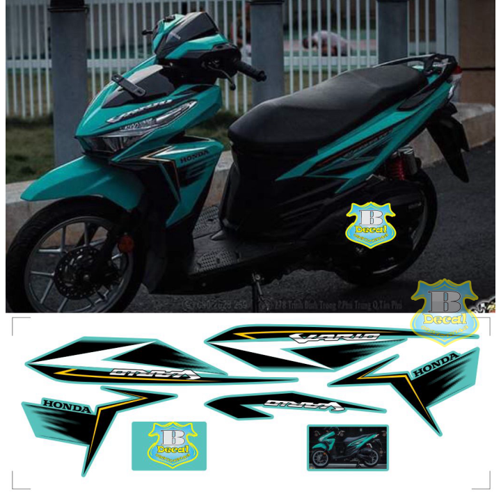 Tem rời vario 2017 dán xe xanh ngọc
