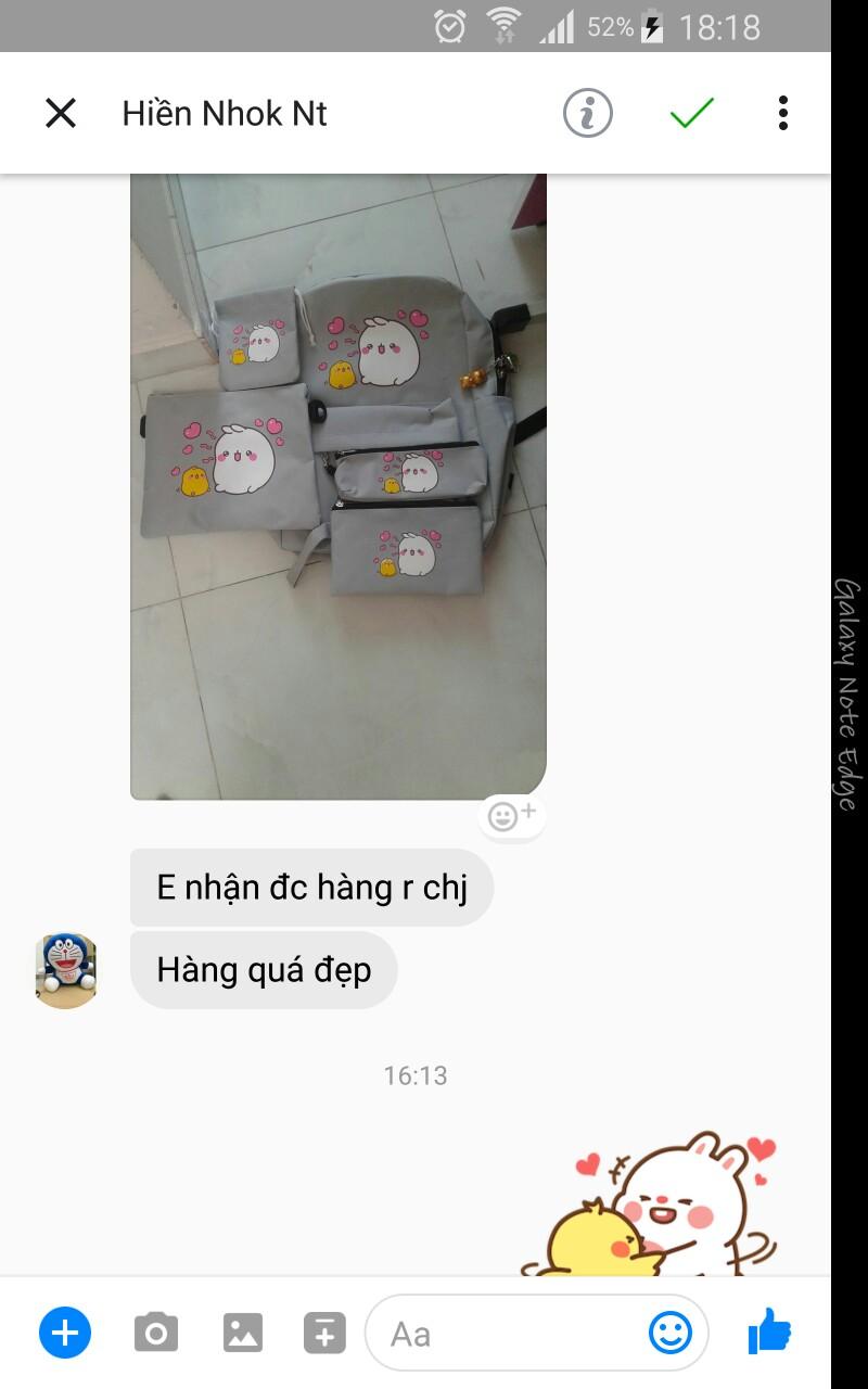 [SET 5 in 1] Bộ balo thời trang set 5 phụ kiện