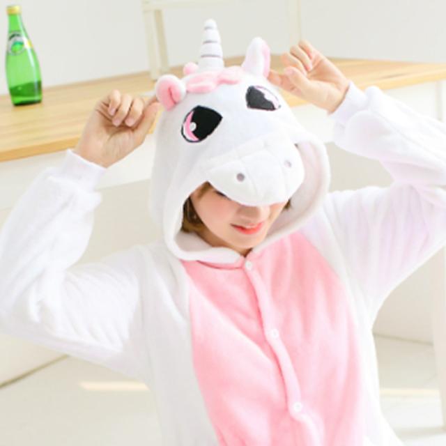 Bộ Đồ Thú Pijama Unicorn Trắng Hồng