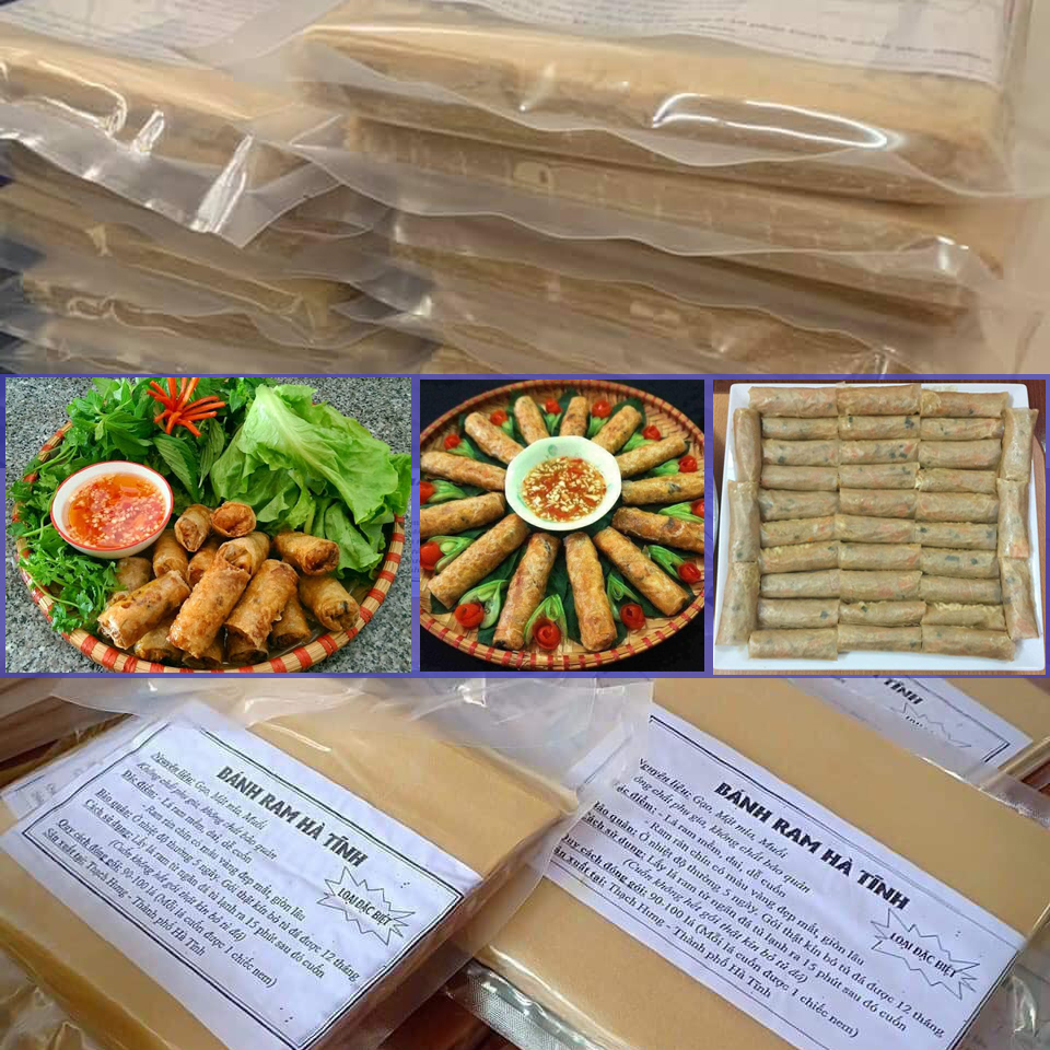 100 lá cuốn nem chuẩn loại 1, Vỏ ram Hà Tĩnh dẻo dai không bị rách, bánh ram, vỏ ram, vỏ nem rán