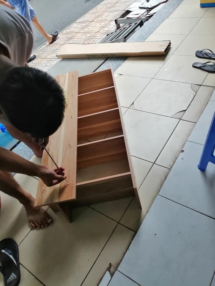 KỆ GỖ GÓC TƯỜNG ĐA NĂNG 5 TẦNG