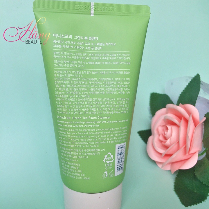 Sữa rửa mặt trà xanh Green Tea Cleansing Foam