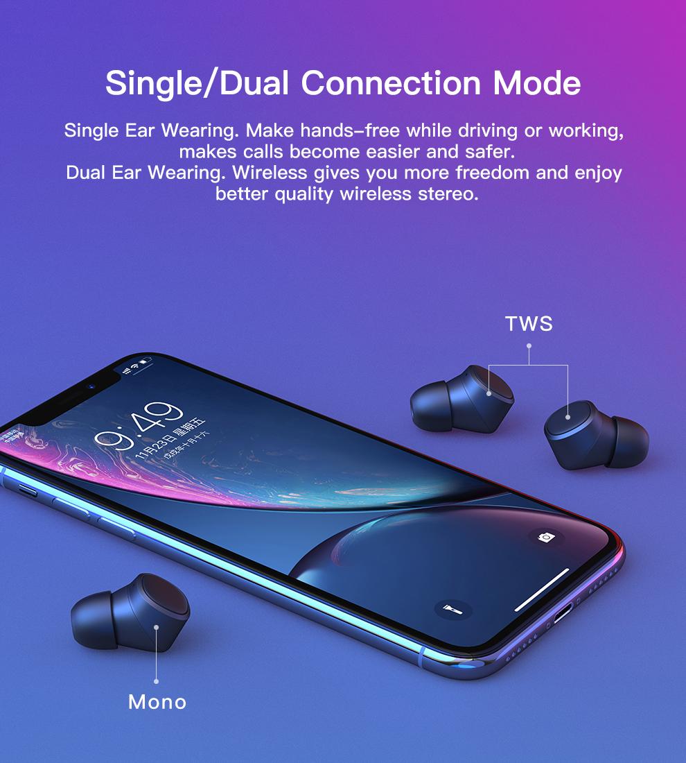 Tai nghe truewireless Tiso I4 Bluethooth 5.0
