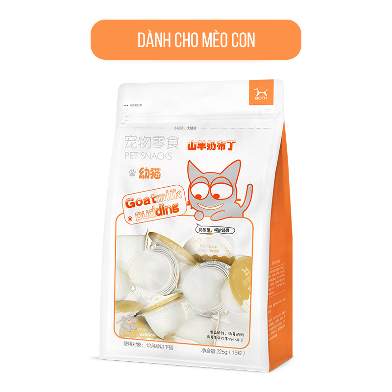 [LẺ 2 VIÊN] THẠCH SỮA DÊ CHO CHÓ MÈO BOTH - PUDDING DINH DƯỠNG - TREAT THƯỞNG