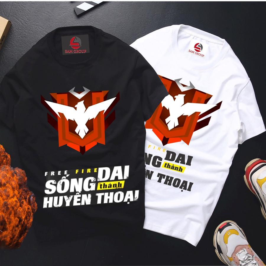 Áo Free Fire - 2 Áo Đen Trắng Huyền Thoại