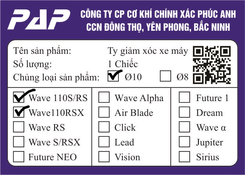 1 đôi Ty phuộc giảm xóc sau xe máy Wave 110S, Wave 110RS