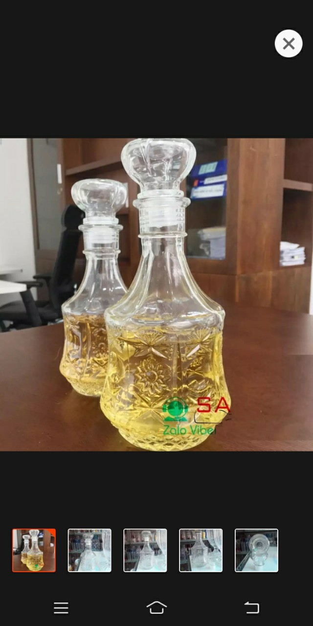 [HCM]Chai thủy tinh đựng ruou tròn từ 700ml - 1L