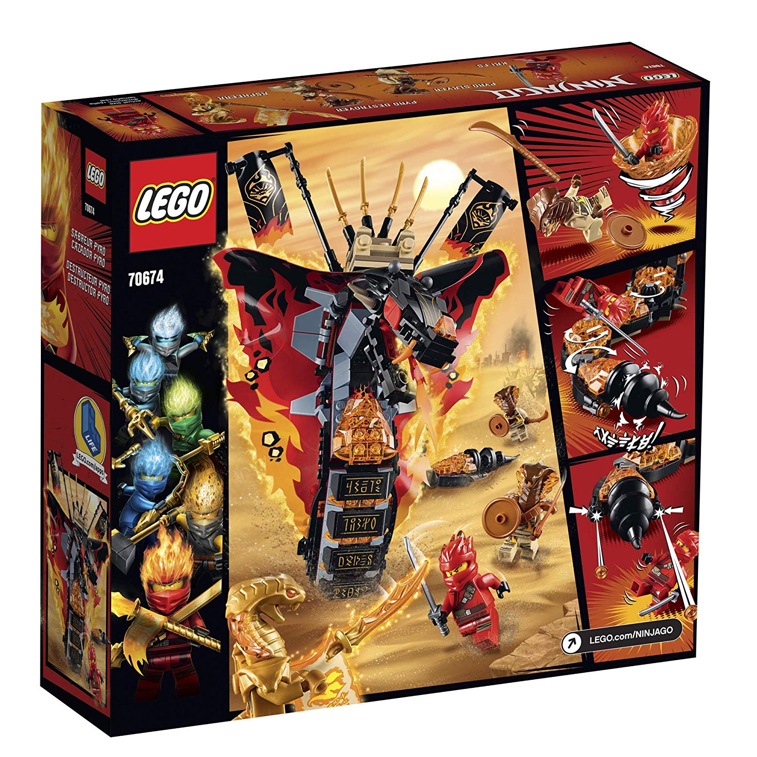 LEGO NINJAGO Fire Fang 70674 (463 pieces)