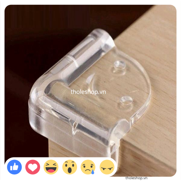 [HCM][SALE] 1 Miếng bịt góc bàn silicon chống va chạm - Miếng chống va chạm góc bàn cho bé kiểu chữ L -  Miếng bảo vệ cho bé an toàn - Miếng lót cạnh bàn chống va chạm cho bé