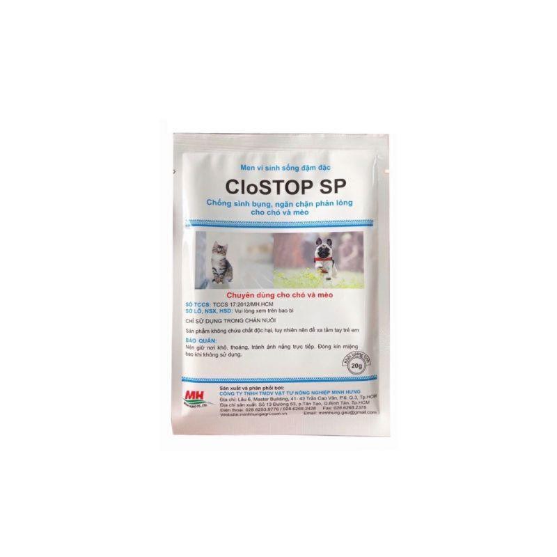 Men tiêu hóa chó mèo CloStop gói 20g