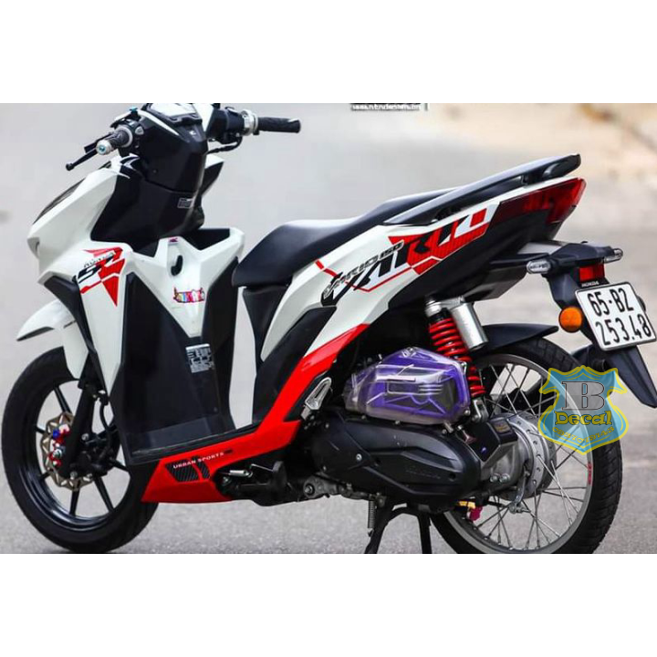 Tem rời vario 150 trắng đỏ