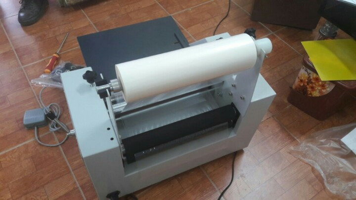 Máy cán màng nhiệt lô Inox 350mm