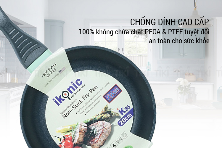 CHẢO CHỐNG DÍNH CAO CẤP IKONIC IK8520-20CM