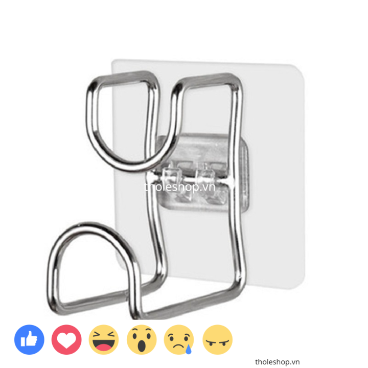 [HCM][SALE] Móc treo thông minh - Móc treo thau chậu dán tường inox - Móc inox treo đồ dán tường đa năng -  Móc treo đồ nhà bếp tiện lợi