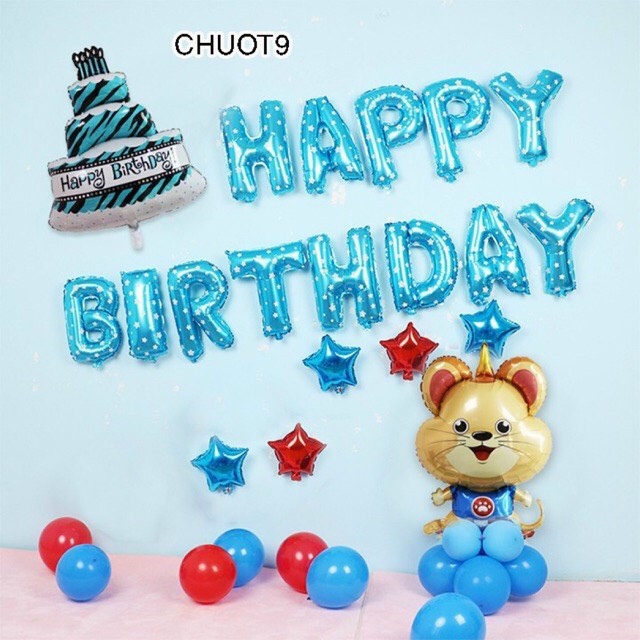 set trang trí sinh nhật bé tuỏi tý