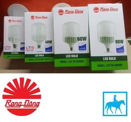 Bóng đèn Rạng Đông 60W LED Bulb trụ E27 Chip Led Samsung TR140NĐ/60W