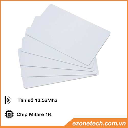 [HCM]Bộ 5 Thẻ Từ RFID Tần Số 13.56Mhz Màu Trắng (Mifare Card)