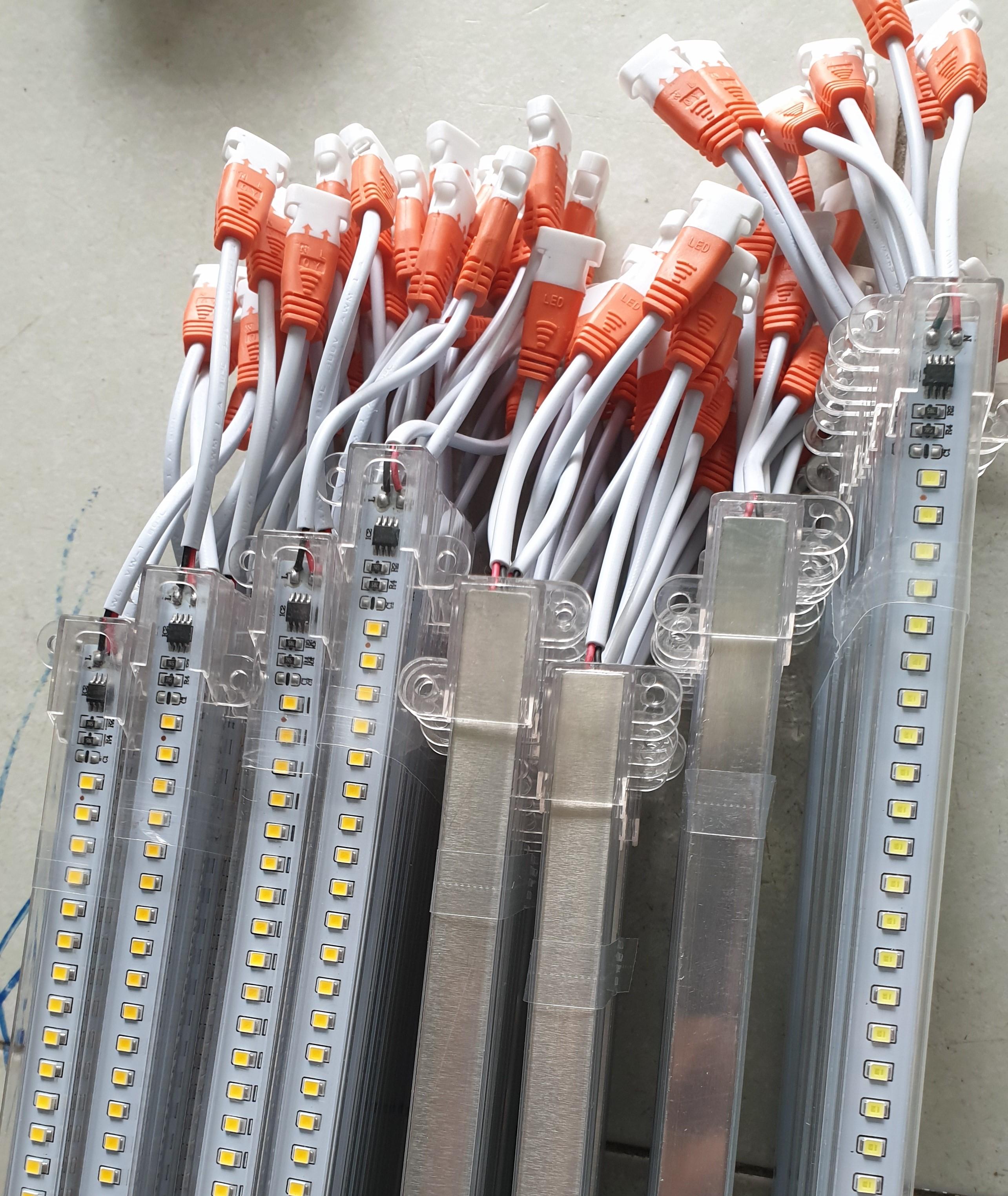 (COMBO 5 Đèn Led Thanh điện 220V ) 1m  và 50cm  Trắng - Vàng