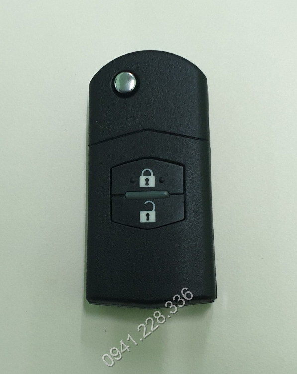 Vỏ chìa khóa (remote) gập cho xe Mazda 3, Mazda 6 (2 nút)