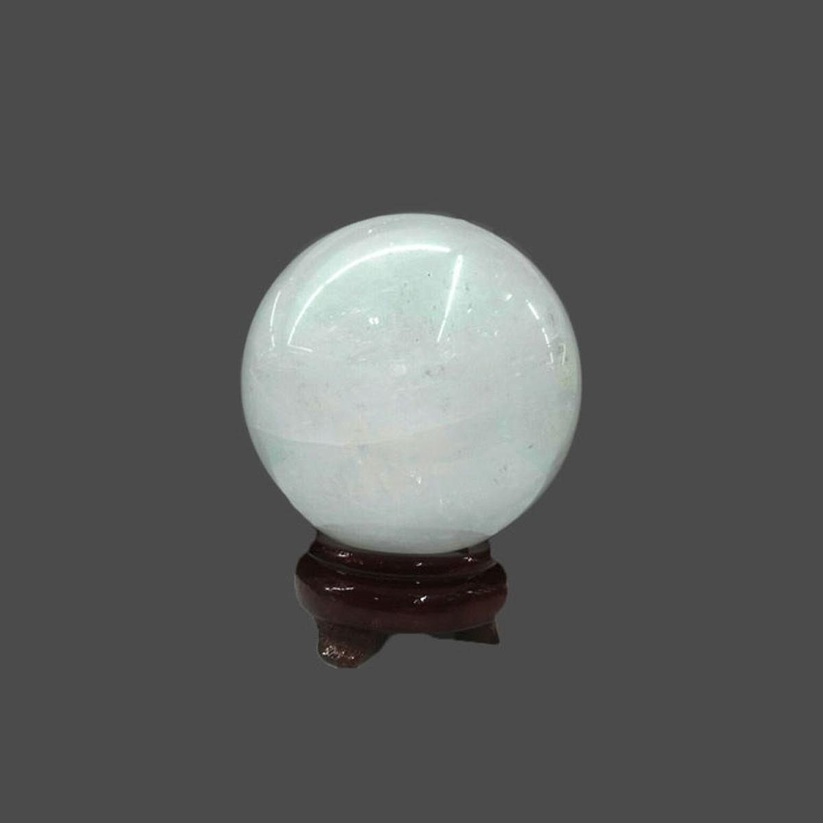 [FreeshipMAX] Quả Cầu phong thủy Thạch Anh Trắng đá tự nhiên