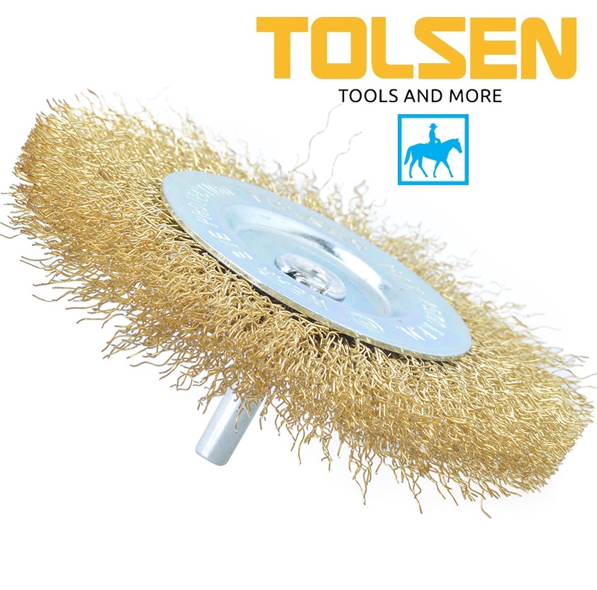 [HCM]TOLSEN Bánh Cước Chén Cước Đồng Có Cán 100mm 77543