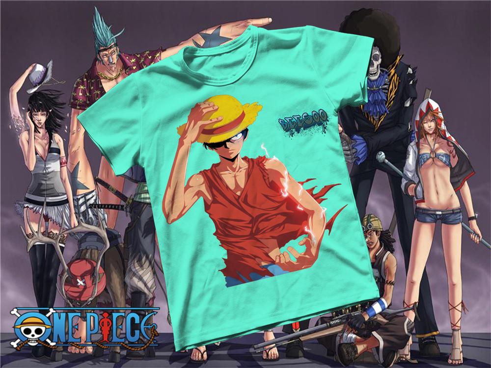 [HCM]Áo thun Cotton Unisex - Anime - One Piece - Monkey D luffy Gear 2