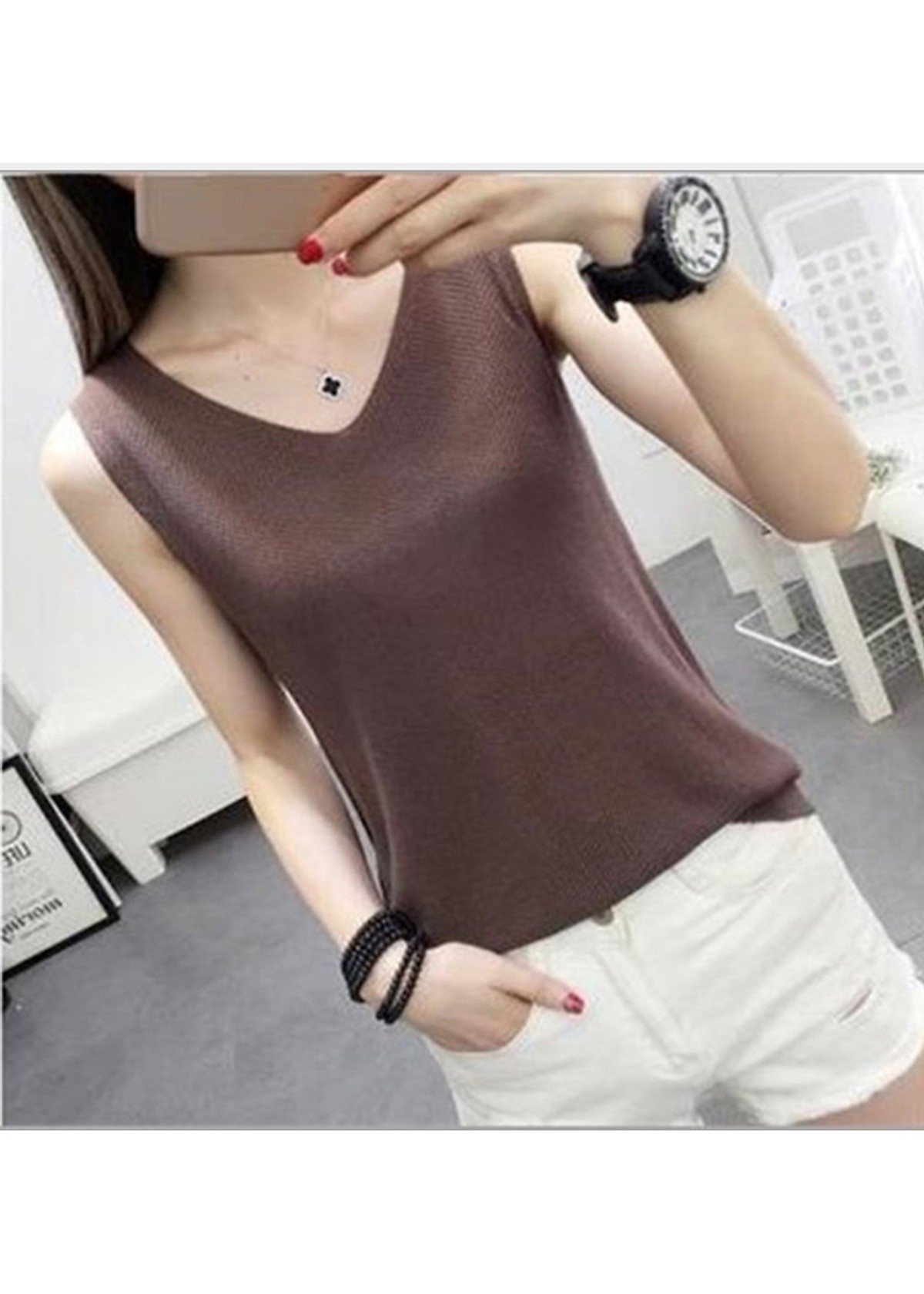 Áo thun nữ, áo kiểu nữ len lụa O2 thời trang Hàn Quốc