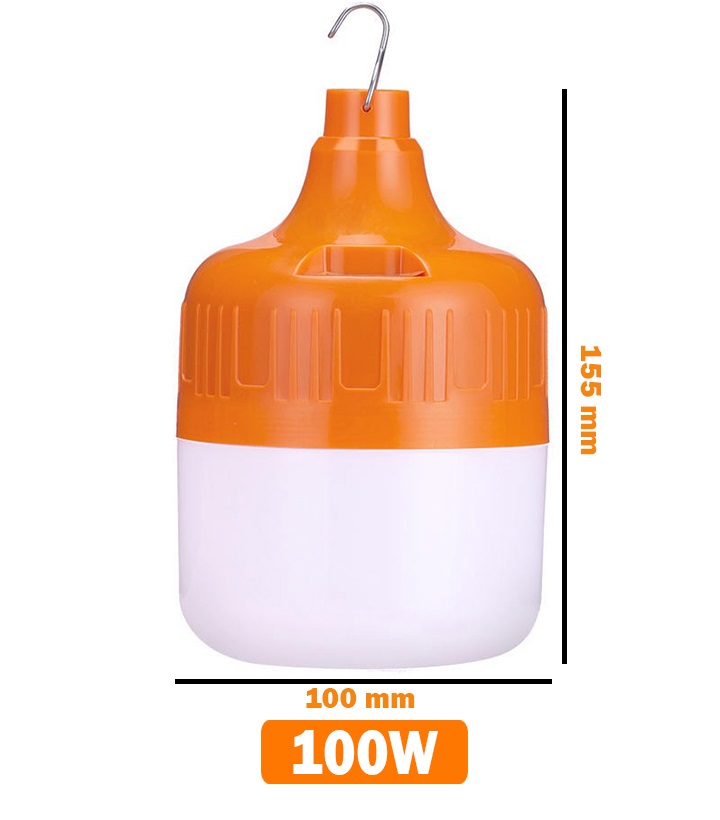 Bóng đèn led bulb sạc pin tích điện 150w siêu sáng ??