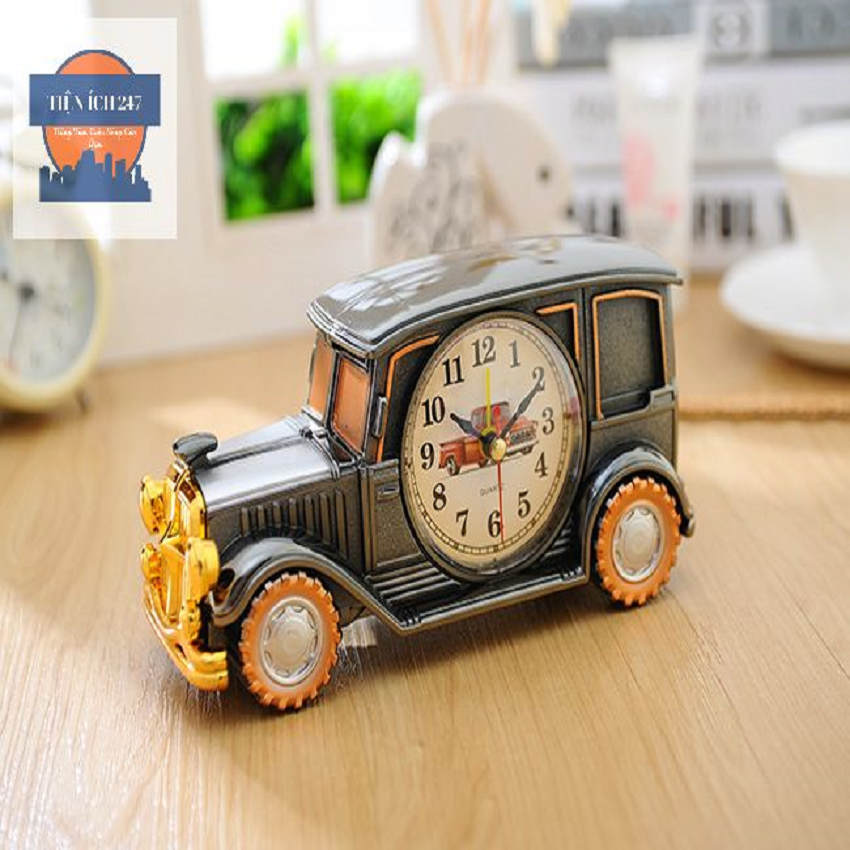(Giá Sỉ Rẻ) ĐỒng hồ báo thức để bàn mô hình xe oto