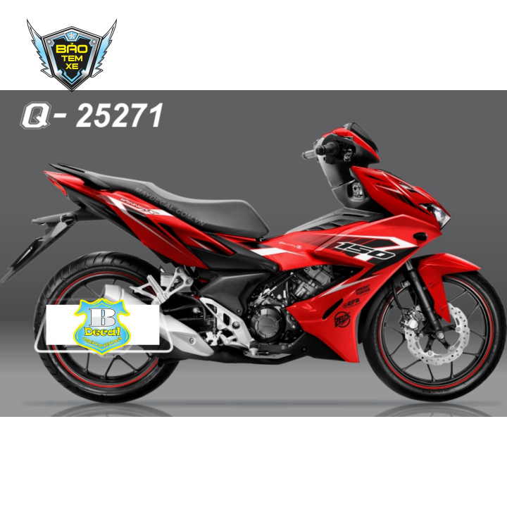 Tem rời xe winner X dán xe đỏ 17